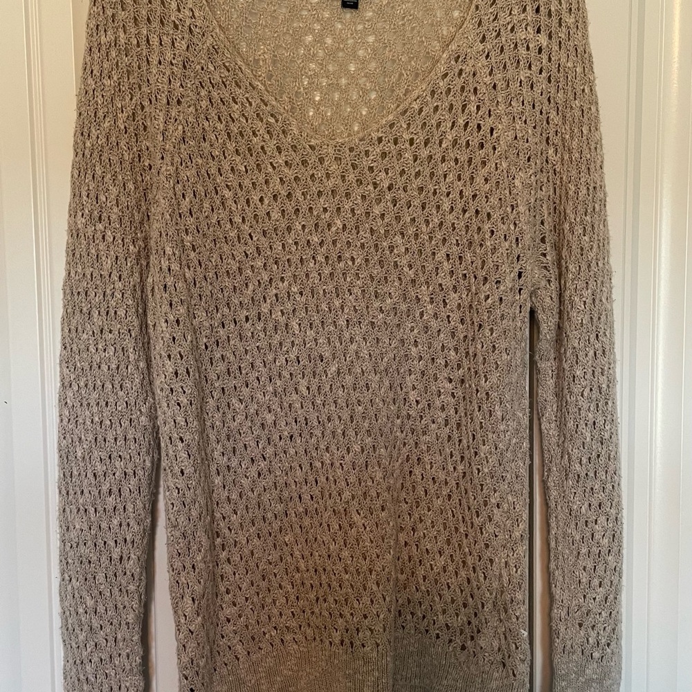 American Eagle Outfitters Taupe Knit Sweater